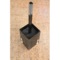 Toilet Brush Holder, Black, Stylish, Square